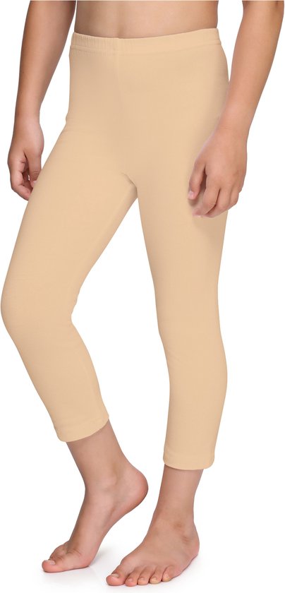 Merry Style Meisjes Leggings - Sport - Vrijetijdsbroek - Capri - Katoen - MS-MS10-226-LE - Zand - 128