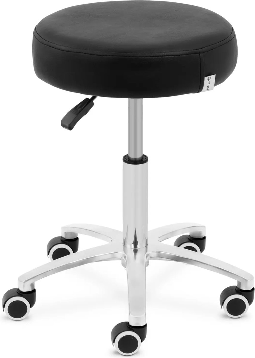 Cosmetische kruk op wielen - 48 - 61 cm - 120 kg - zwart - physa