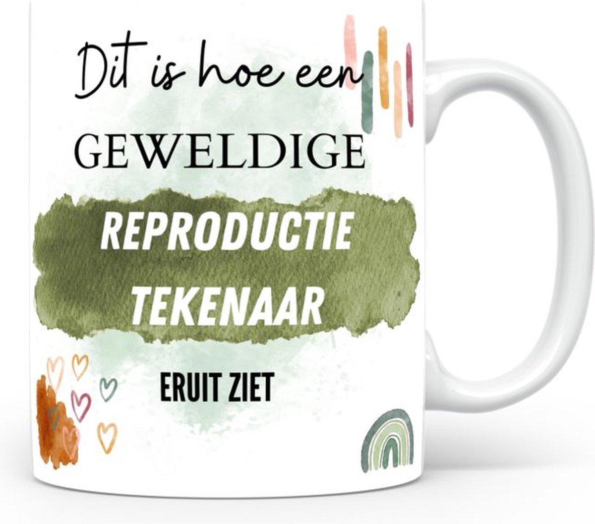Mok bedrukken met beroep Reproductietekenaar
