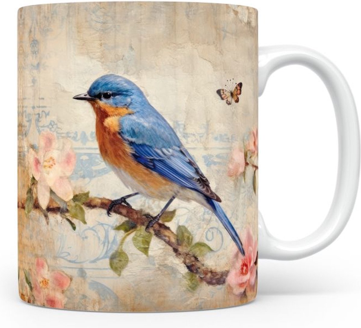 Mok met Oostelijke blauwe vogel