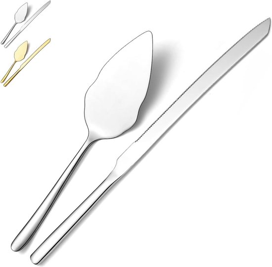 Kyraton Taartmes en Server voor Bruiloft, Roestvrij staal Cake Cutting Set voor Bruiloft omvatten Cake Cutter en Cake Server Perfect voor