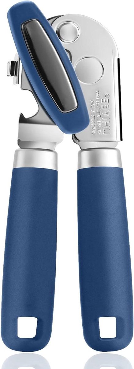 Upgrade roestvrijstalen blikopener met zachte grepen en scherpe snijmessen artritis vriendelijk met magnetische deksellifter Blikopener