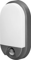 Buitenlamp met Bewegingssensor - NEFRYT LED 15W 1100lm 4000K IP54 (Grijs) - Energiesparend Buitenverlichting