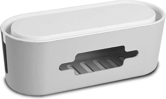 Kabelmanagementbox, Power Stripe Organizer, opbergdoos voor kabeldatakabels, verbergen en verbergen van contactdozen en elektrische kabels van tv's, computers en bureaus