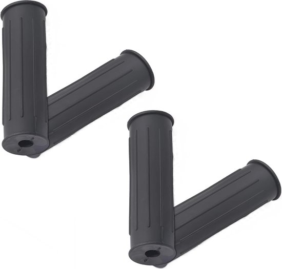 FRSOHEWIN Ergonomische fietshandgrepen - Antislip rubberen handgrepen voor mountainbike en stadsfietsen - 120 mm, zwart