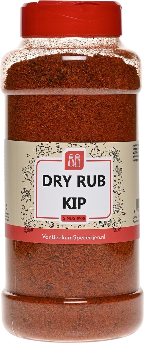 Goedkoopste Van Beekum Specerijen - Dry Rub Kip - Strooibus 600 gram