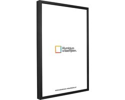 Wissellijst A4 21x29.7 Zwart - ALU Pro-Line – Ontspiegeld UV Werend Acrylite - Posterlijst – Fotolijst – Fotokader – Cadre Photo – Photoframe - Bilderhamen - Lichtendonk