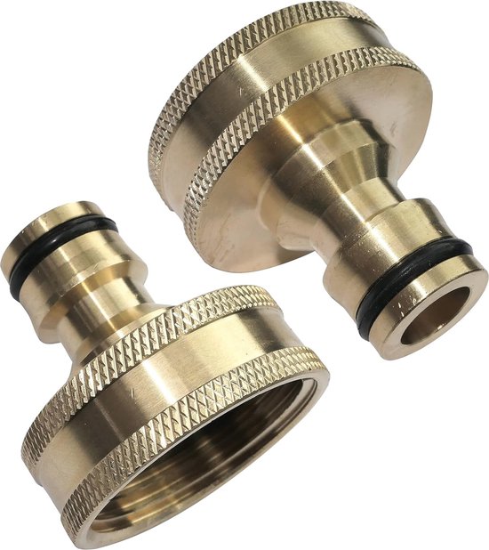 6-pack Kraanaansluitingen - Slangadapters - Adapters Voor Het Aansluiten Van Waterslangen Tuinslangkraanaansluitingen Kraanadapters Met Schroefdraad Spatwaterdicht Vorstbestendig