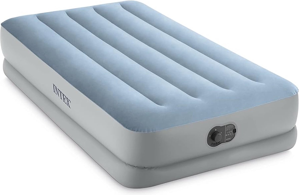 Comfort Luchtbed Eenpersoons met Fastfill Pomp - 99x191x36 cm