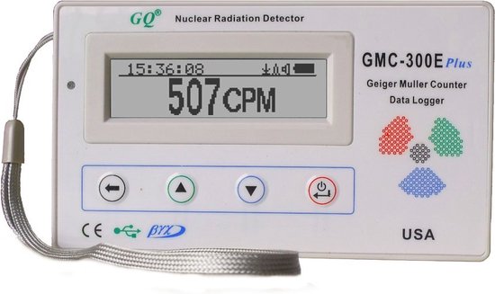 Foto: Geigerteller geigerteller radioactief stralingsmeter dosismeter