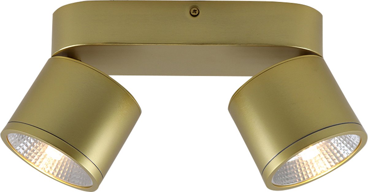 Olucia - THOMAS - Plafondlamp - Messing - 2L - Vorm: Cilinder