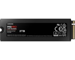 Samsung 990 PRO - Interne SSD met Heatsink - PCIe 4.0 - NVMe M.2 - PS5 Compatibel - (PC Pack) - 2 TB
