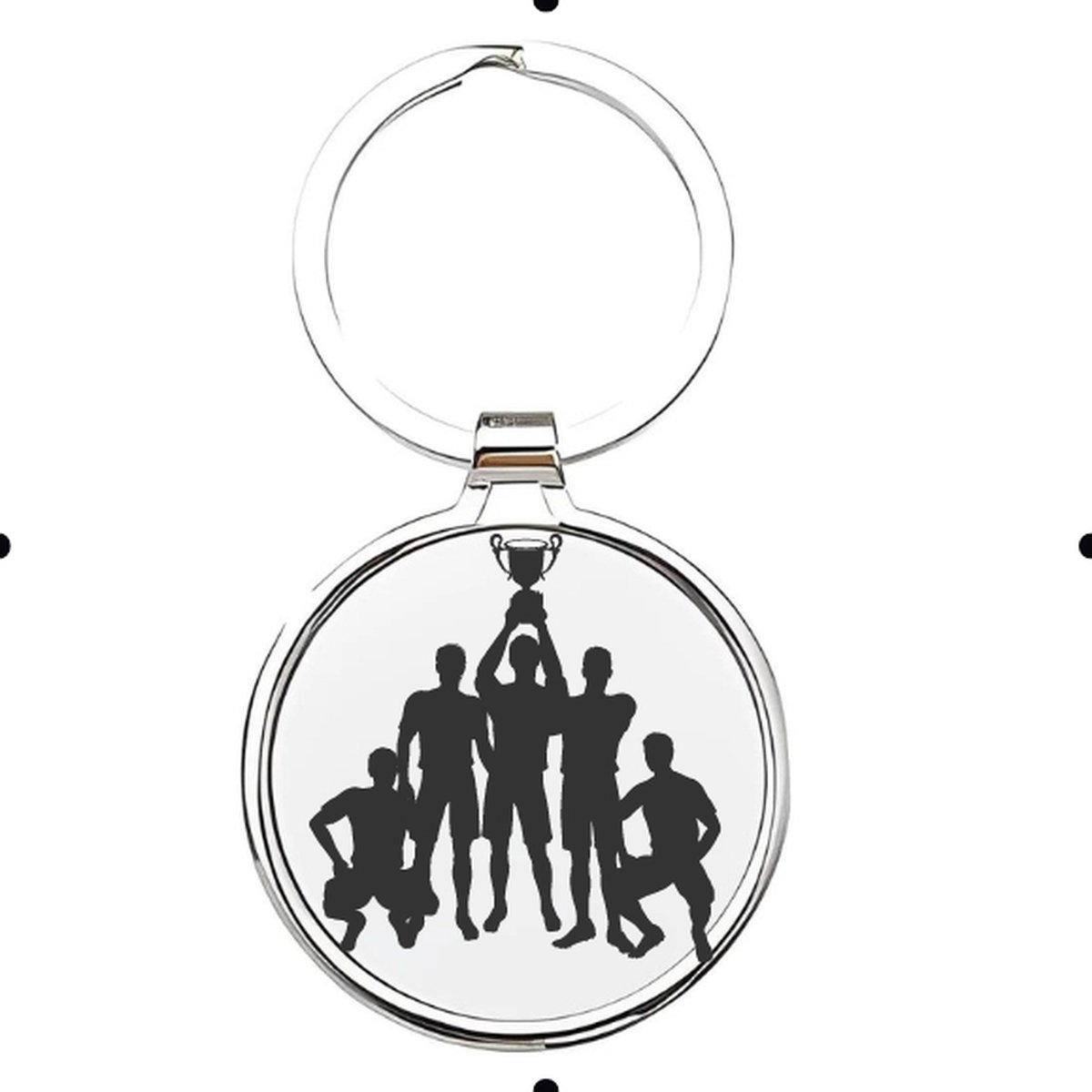 Akyol - Voetbal Sleutelhanger - voetbal - liefhebber - Cadeau - Sport - 2,5 x 2,5 CM