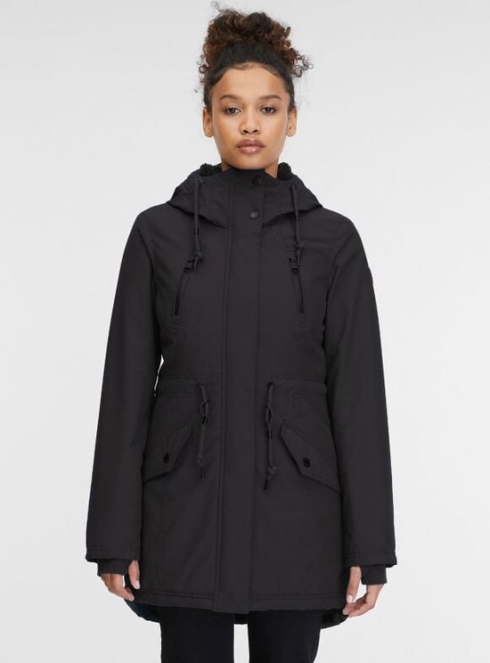 Ragwear Natalka Melange Intl Warme winterjas voor dames, gewatteerde jas, waterdicht, met capuchon, XS-6XL, XXL