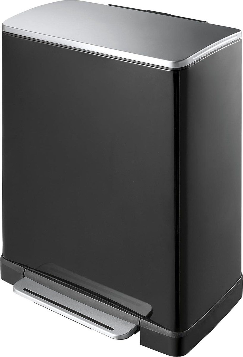 Goedkoopste Content in HTML - 28L 18L Zwart E-Cube Recycle Pedaalemmer pedaalemmer 50 liter