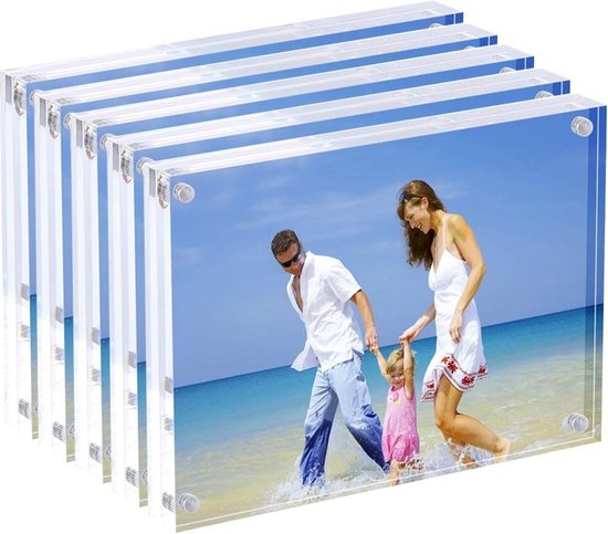 QUVIO Fotolijst met ketting 15 x 20 cm - Antraciet | Leen Bakker