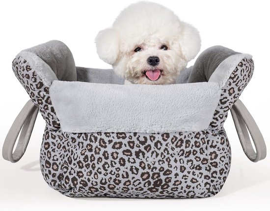 AUYAO Hondenrugzak, schoudertas voor kleine honden en katten onder de 7,5 kg, met veiligheidsgordel en tas, veilig en zacht voor wandelingen en
