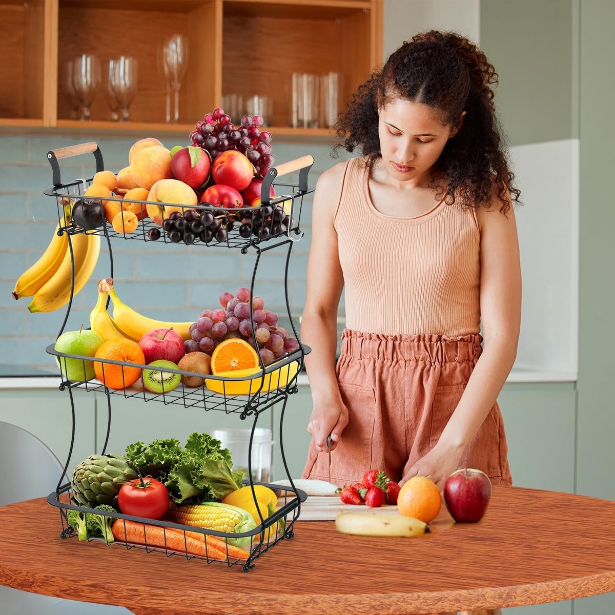 XL] fruitetagère - extra veel ruimte (super stabiel) - fruitmand met