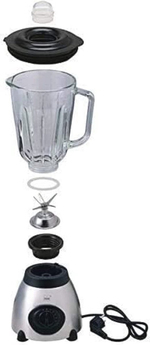Krachtige Blender 500W met IJscrusher en 1,5L Glazen Container voor Smoothies en Shakes — afbeelding 2