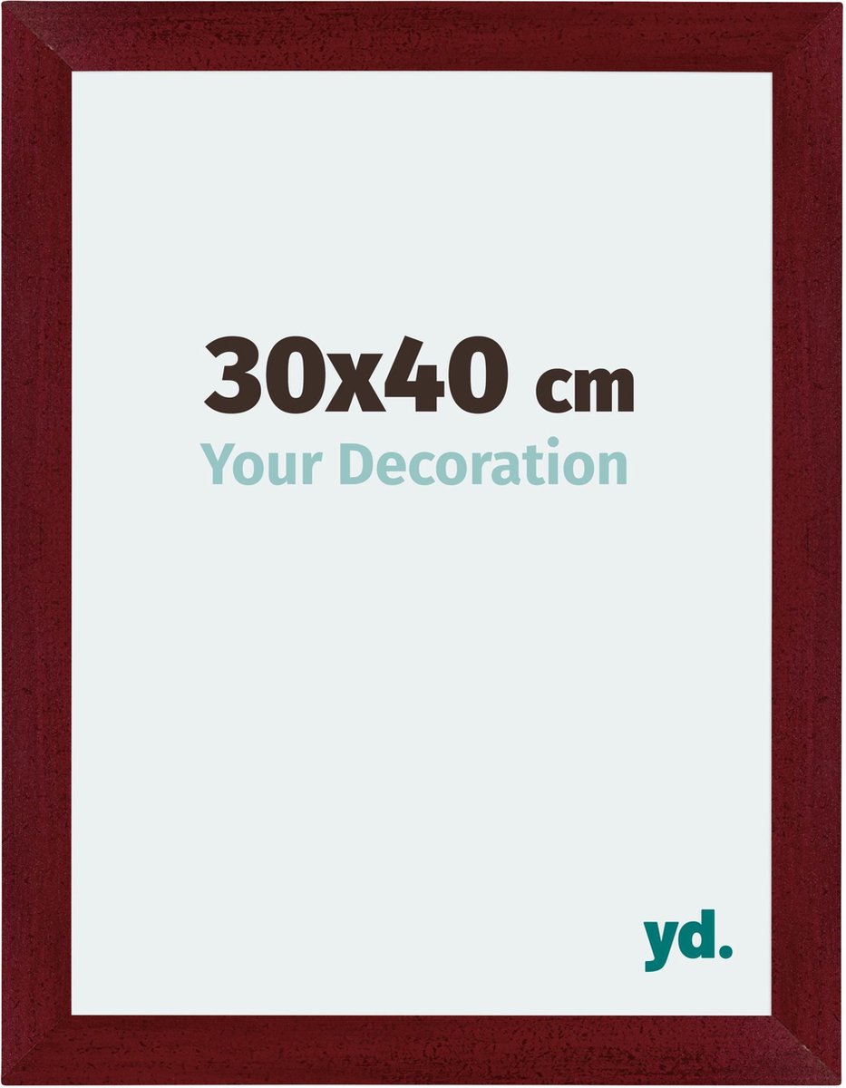 Cadre Photo Plastique Blanc Brillant 33x98 Cm - Your Decoration - Verre Anti-Reflet UV - Format Portrait Ou Paysage