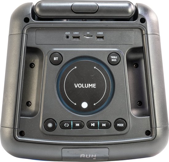 Ibiza - STREET-WAVE - Draagbare 8"/400W batterijluidspreker met Bluetooth, USB en microSD - WAVE LED-effect en draadloze TWS-verbinding - Zwart van Ibiza — afbeelding 5