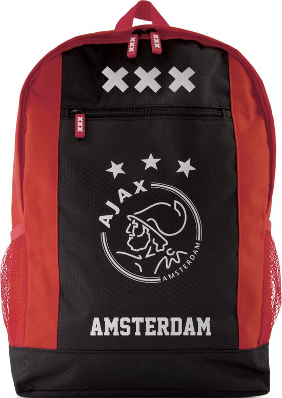 Ajax Rugtas medium rood zwart XXX