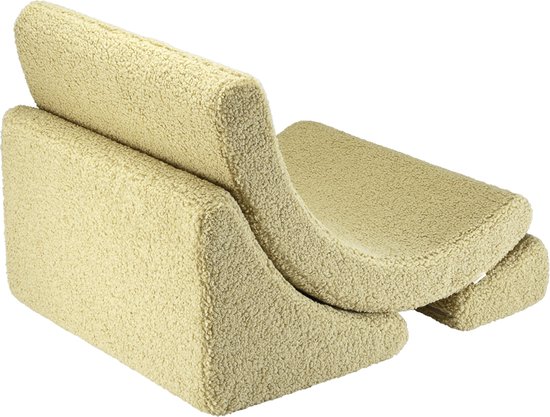 Wigiwama Teddy Moon Chair / Fauteuil - 80x65x55cm - Matcha van Wigiwama — afbeelding 2