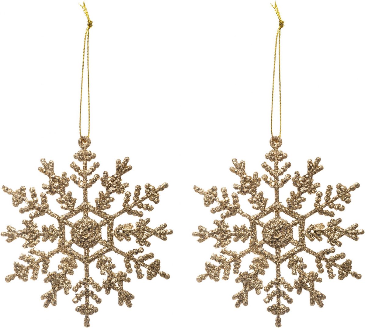 Feeric lights & Christmas Gouden Sneeuwvlok Kerstboom - glitter gouden sneeuwvlok kerstversiering Productafmetingen: Lengte 9,5 x Breedte 1 x Hoogte 9,5 cm