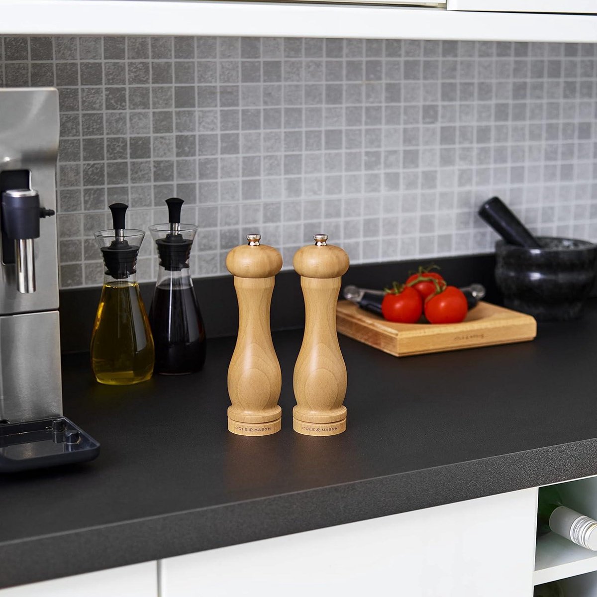 Beech Capstan Zoutmolen Licht Hout Precision+ Instelbare Maling Natuurlijk Beukenhout 200mm Levenslange Garantie op Mechanisme
