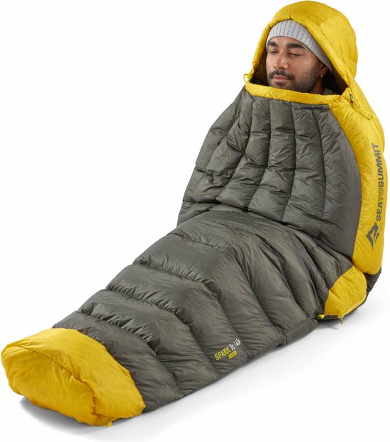 Sea To Summit Spark Slaapzak Geel Long / Left Zipper van Merkloos — afbeelding 3