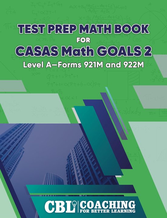 Test Prep Math Book for CASAS Math GOALS 2 Level A-Forms 921 ... - cover