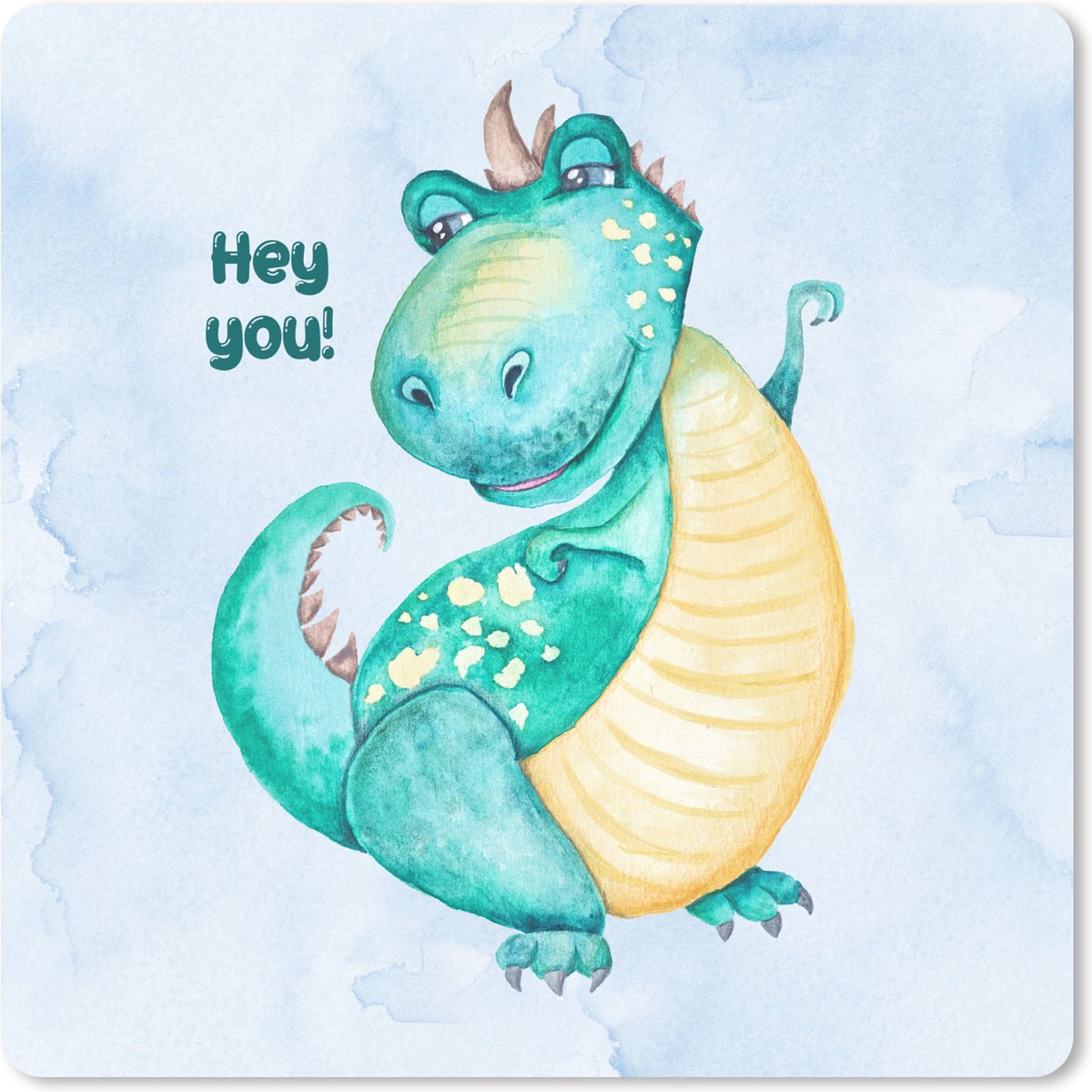 Muismat XXL 40x40 cm - Bureau onderlegger - Bureau mat Dinosaurus - Quotes - Kinderkamer - Jongens - Meisjes - Kinderen - Bureaumat - Gaming mousepad xl - Bureaulegger groot - Computer deskmat