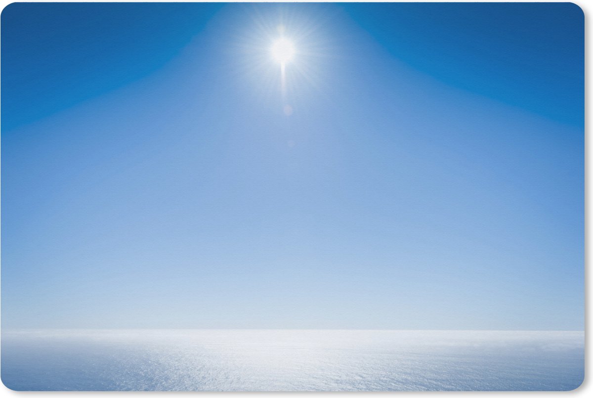 Muismat XXL 120x80 cm - Bureau onderlegger - Bureau mat Zomer - Zee - Zon - Bureaumat - Gaming mousepad xl - Bureaulegger groot - Computer deskmat
