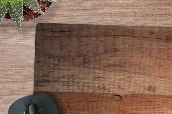 Tapis de souris XXL - Sous-main - Tapis de bureau - Planches de bois comme fond - 80x60 cm - Tapis de souris XXL
