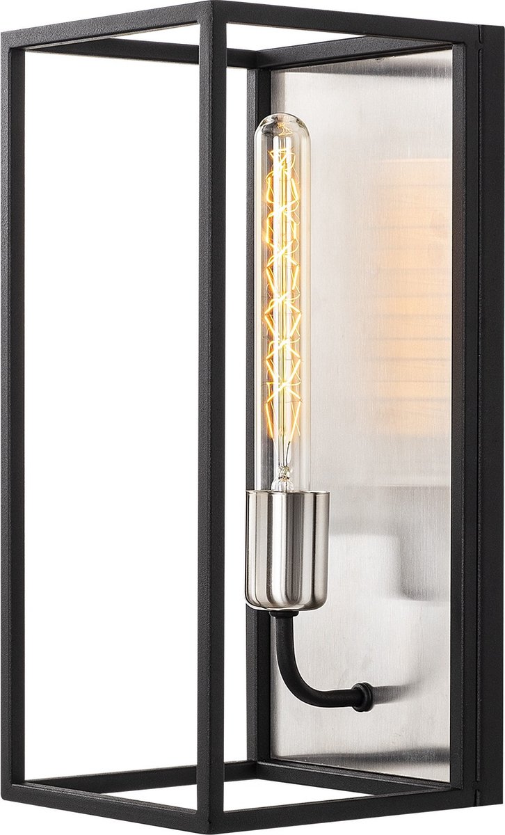 Klassieke wandlamp E27 fitting - Zwart / Silver | Belgrade