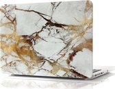 Mobigear Laptophoes geschikt voor Apple MacBook Pro 15 Inch (2012-2015) Hoes Hardshell Laptopcover MacBook Case | Mobigear Marble - Bruin - Model A1398