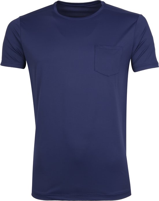 Save the Duck - T-shirt Navy Stretch - Heren - Maat XL - Slim-fit