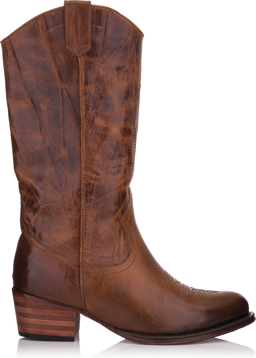 Omnio dulce cowboy laarzen tan leer