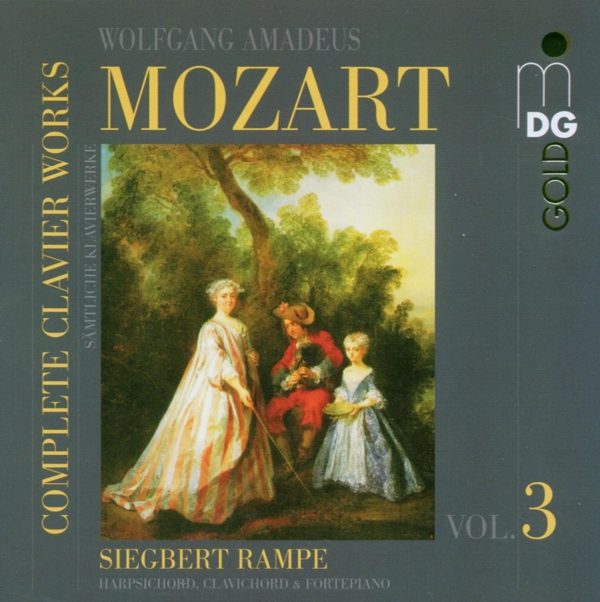 Siegbert Rampe - Mozart: Complete Clavier Works Vol. 3 (CD)