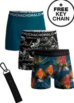 Muchachomalo-3-pack onderbroeken voor mannen-Elastisch Katoen-Boxershorts - Maat L