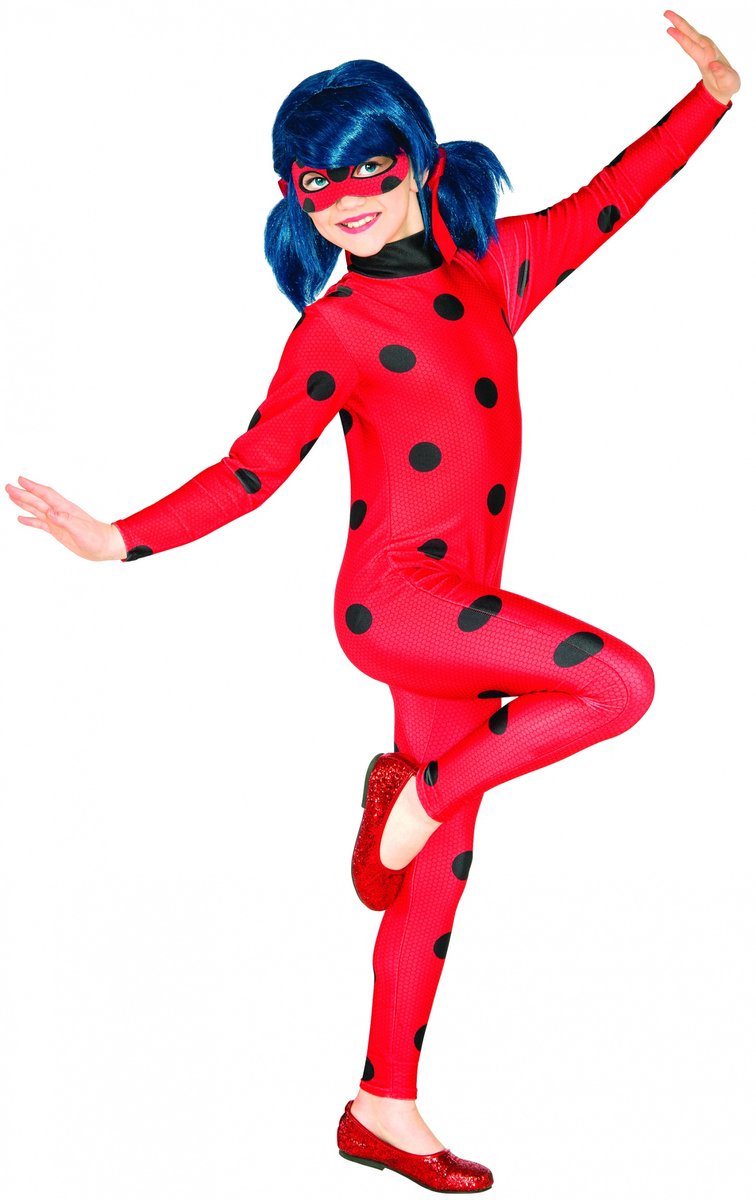 Rubie's Verkleedpak Miraculous Ladybug Meisjes Rood Maat 122 - 128