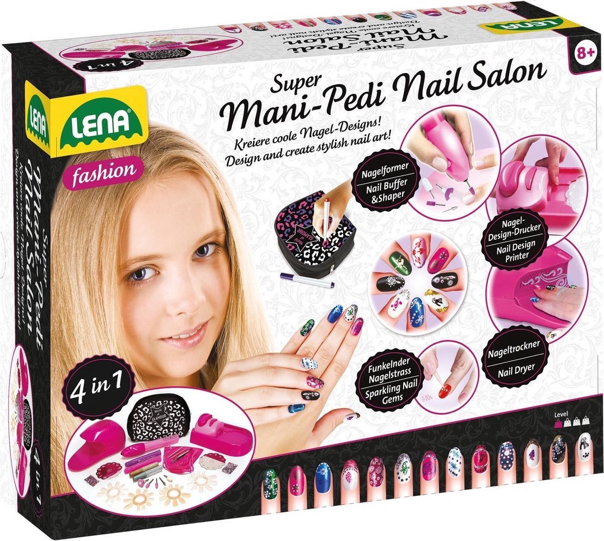 Lena Mani-pedicure Nagelstudio - Voor meisjes vanaf 8 jaar - 58-delig