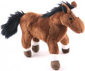 Pluche paard bruin 19 cm