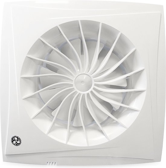 Ventilateur Blauberg pour salle de bains/toilettes - sileo - Ø 100mm - minuterie - capteur d'humidité