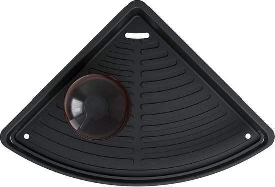 Tiger Carv - Panier de douche angulaire 21 cm - Noir