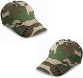 Set de 2 pièces casquettes de baseball camouflage casquettes pour adultes - casquettes vertes de l'armée