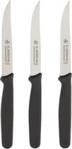 Bol.com Herder Steakmessen Set van 3 Stuks RVS Zwart - El Herder aanbieding
