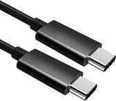 Câble USB C - USB C vers USB C - 3.0 SuperSpeed - Max. 5 Gb/s - Zwart - 2 mètres - Allteq