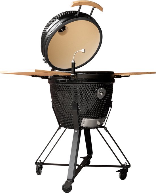 Homey's Kamado - 21 inch - 47cm Ø grilloppervlak - keramiek/zwart
