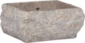 vidaXL - Gootsteen - 30x30x13 - cm - marmer - grijs